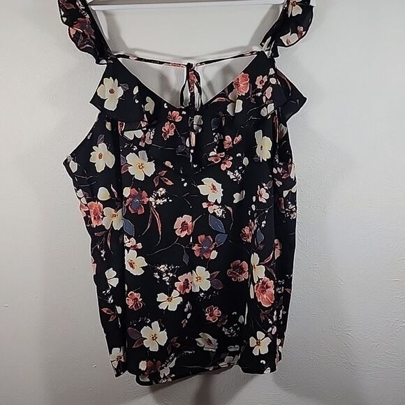 Maurices floral multi-color flowy plus size tank top size 2X NWT - Picture 2 of 7